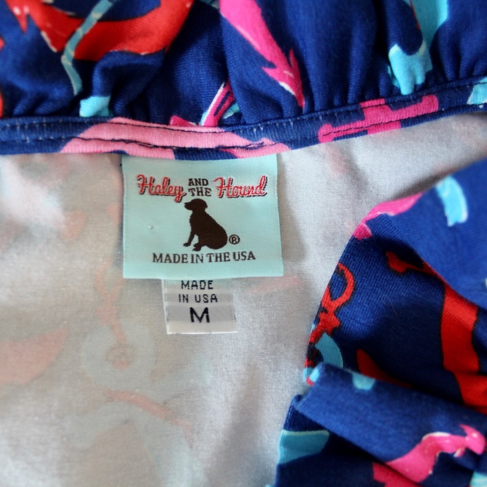 Haley & the Hound Anchors Kenzie Dress USA Medium - Picture 6 of 9